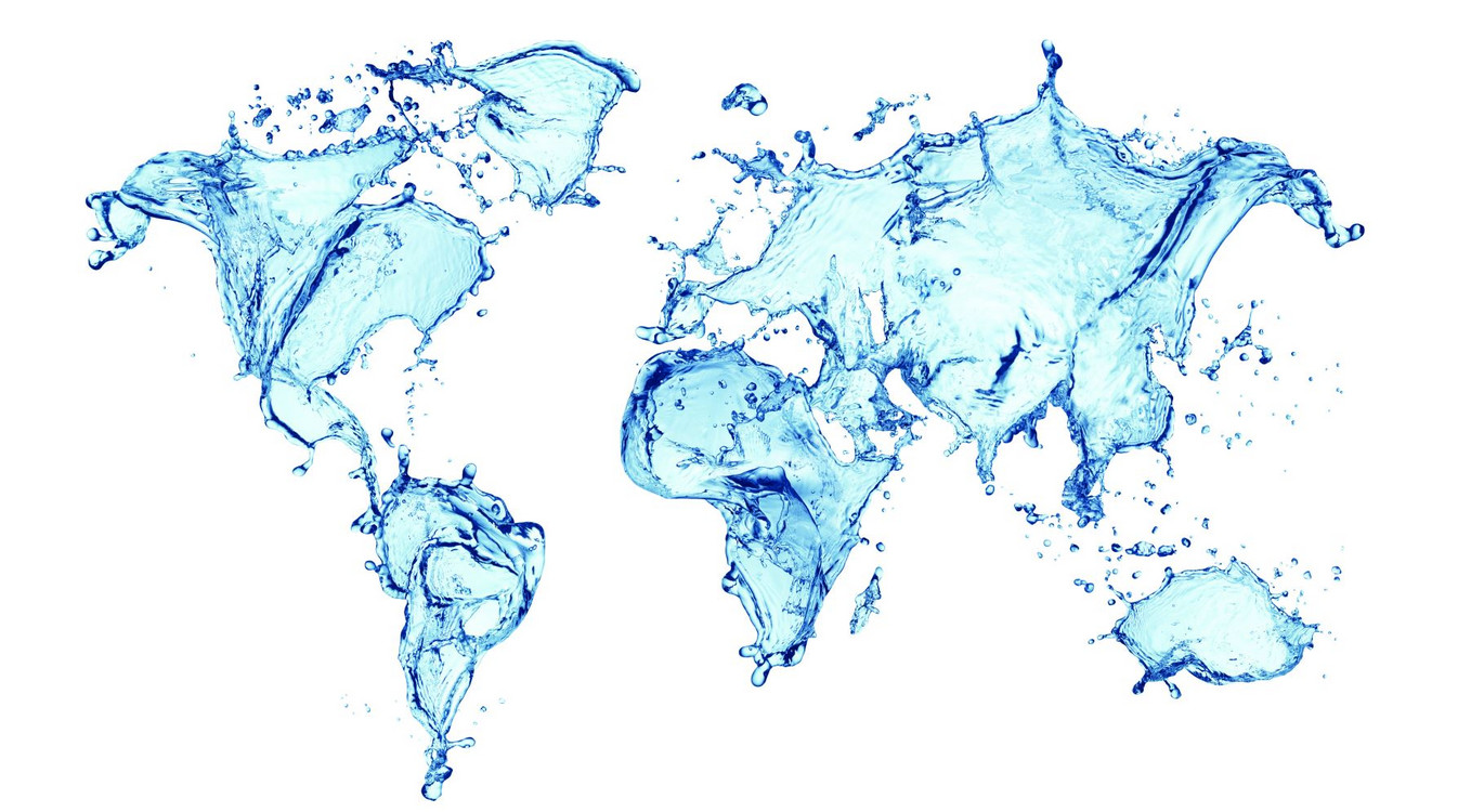 ACO Weltkarte Wasser