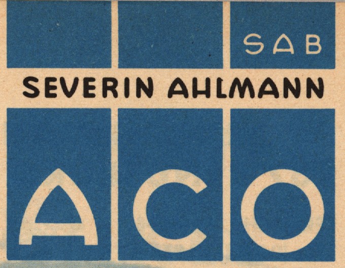 在20世纪60年代使用了缩写词ACO，Logo最初是蓝色，加上少量的SAB。
